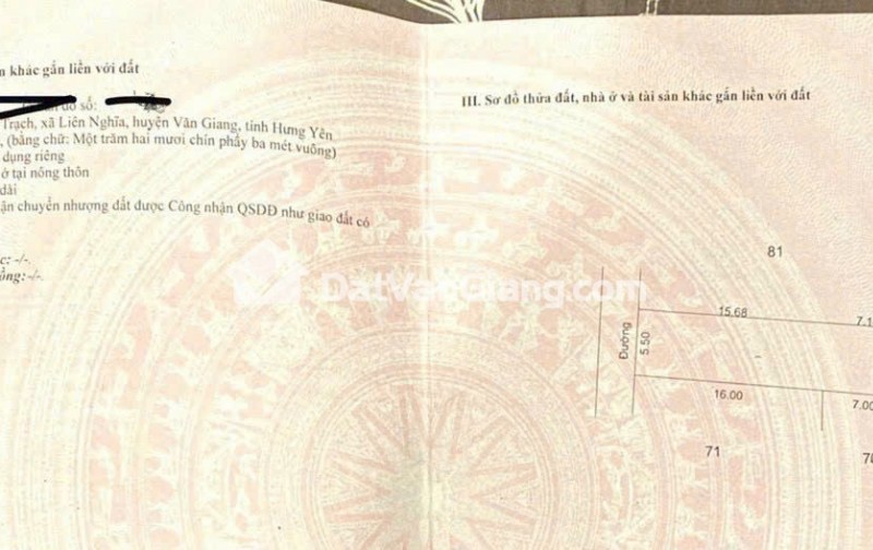 Đất nền văn giang tại quán trạch 129,3m2 nở hậu, kết nối vđ4 chỉ 150m